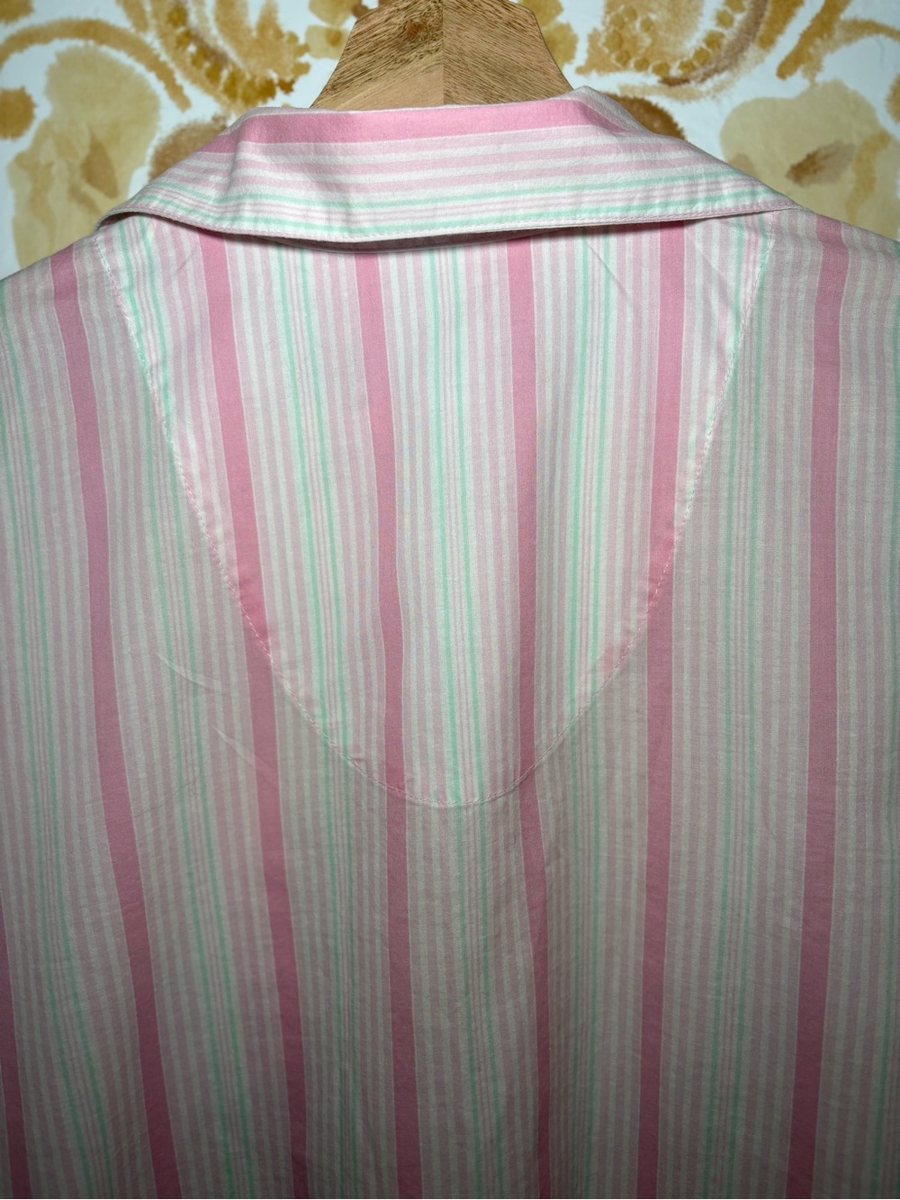 Lauren Ralph Lauren Pink Stripe Button Down Shirt Dress | Coastal Preppy Tunic - Picture 9 of 9